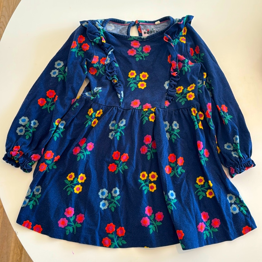 Mini Boden girls floral dress size 2-3t good used condition